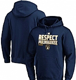Men's Milwaukee Brewers Navy 2020 Postseason Collection Pullover Hoodie,baseball caps,new era cap wholesale,wholesale hats